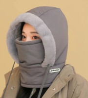 Winter Thick Warm Windproof Hat with Earflaps  - Ash