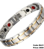 DVD মেগনেটিক bio-energy-bracelet - সিলভার - b-26
